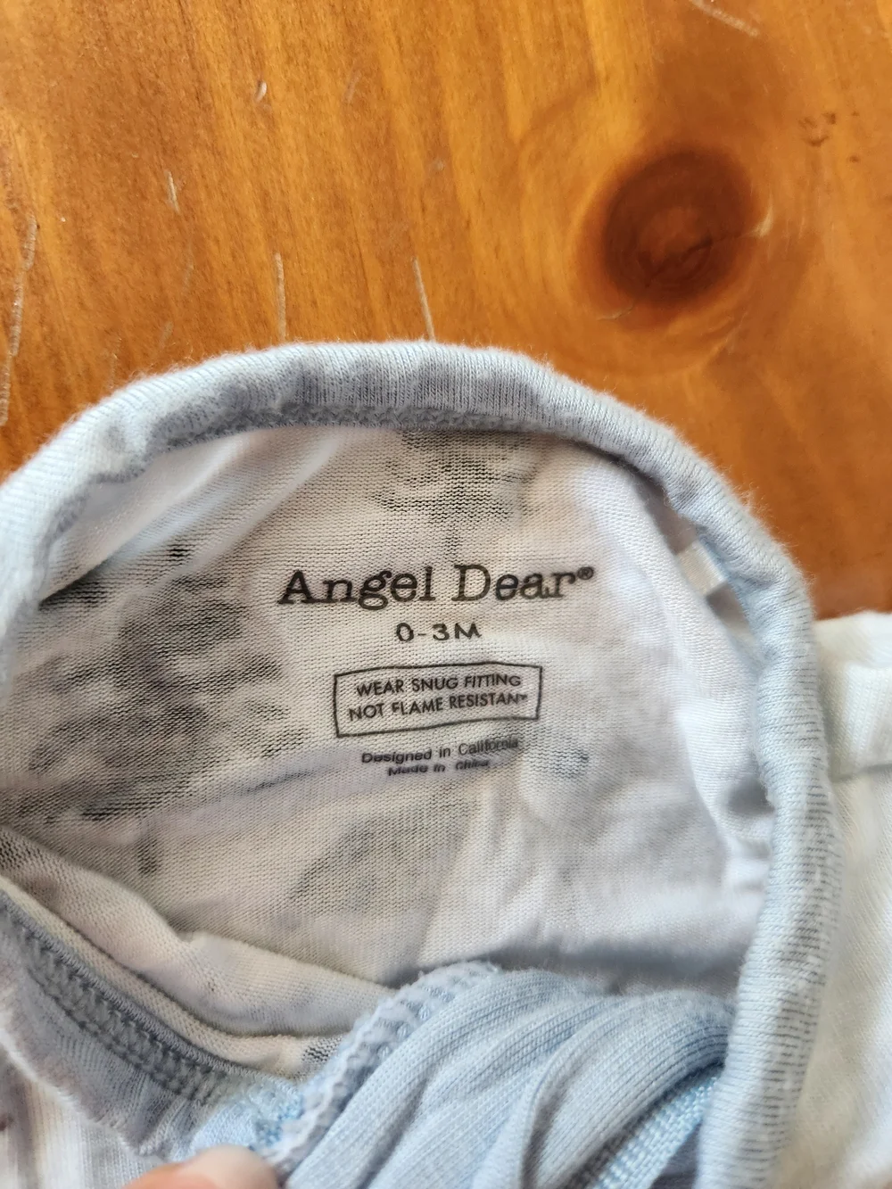 Angel Dear 0-3m Bamboo Arctic Print Footie